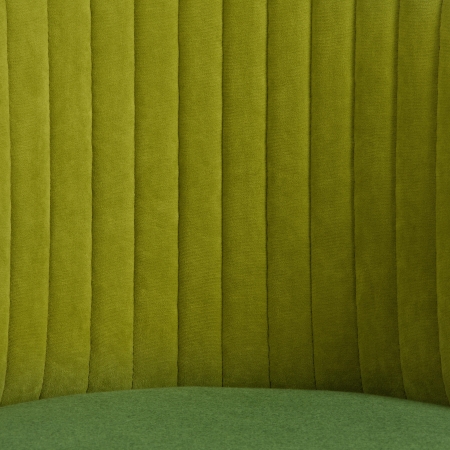 Кресло MELODY флок и экошерсть, олива и зеленый