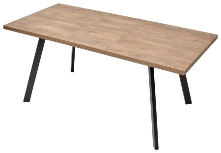 Стол BRICK M 140 дуб канзас, черный