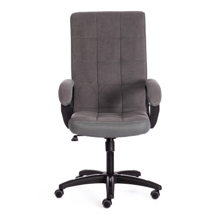 Кресло TRENDY флок и ткань, серый