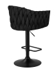 Набор 2 шт Стул барный LEON, черная ткань (LAR-275-33)