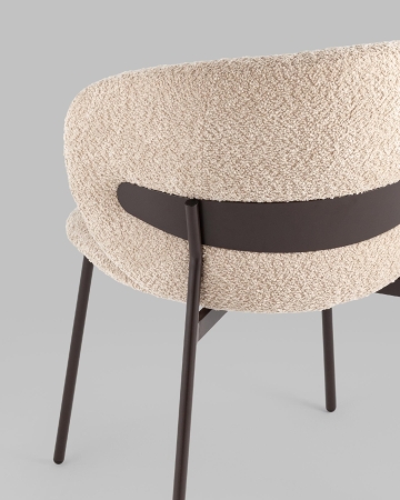 Стул Блейз букле капучино каркас серо-коричневый Стул Блейз букле капучино каркас серо-коричневый