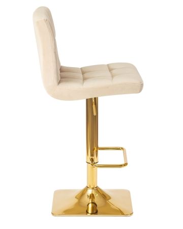 Стул барный GOLDIE бежевый велюр MJ9-10