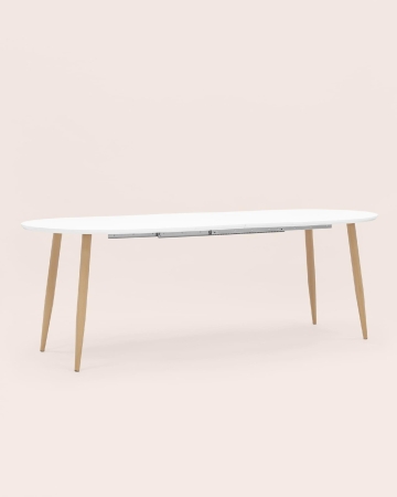 Стол обеденный Берген раскладной 160-190-220*90 белый