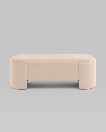 Банкетка Taks велюр молочный