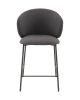Стул полубарный Блейз велюр серый