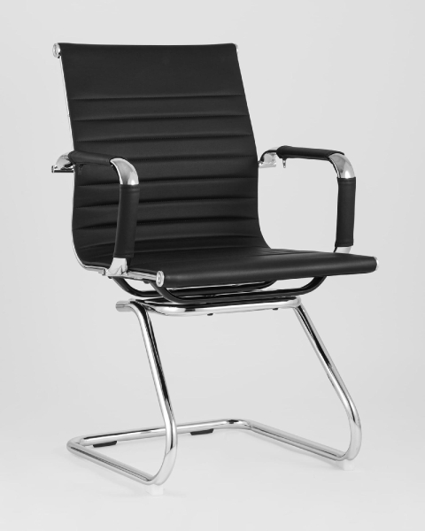 Кресло для посетителей Visit TopChairs черное 2 шт.
