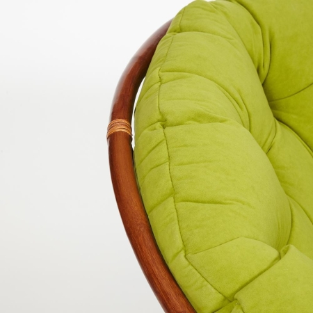 Кресло "PAPASAN" 23/01 W, с подушкой, орех, флок олива 23