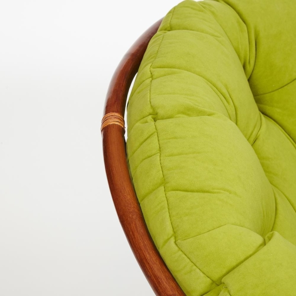 Кресло "PAPASAN" 23/01 W, с подушкой, орех, флок олива 23