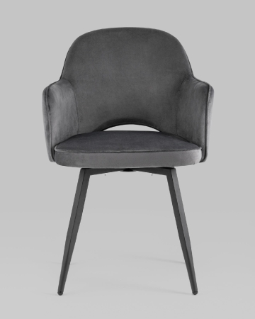 Стул Венера вращающийся велюр серый 2 шт.