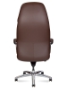 Кресло руководителя Porsche коричневая экокожа с алюминиевой крестовиной