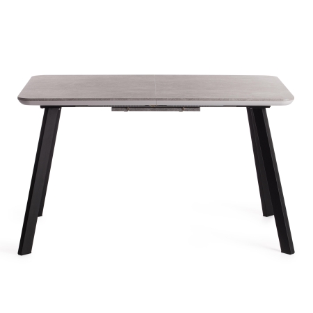 Стол обеденный NELSON МДФ, ЛДСП, металл, 128-170х80х75 см, бетон, черный