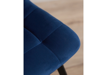 Стул на металлокаркасе Чилли синий, черный