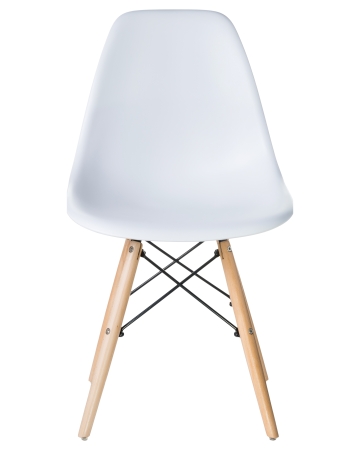 Стул обеденный LMZL-PP623 ножки светлый бук сиденья белый