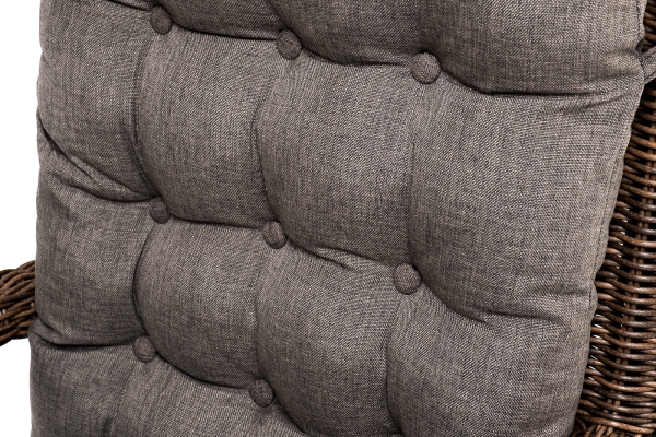 "Толедо" кресло плетеное с подушками, коричневый