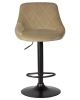 Набор 2 шт Стул барный LOGAN BLACK, мокко велюр (MJ9-9)