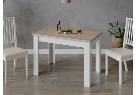 Стол деревянный Промо Тип 4 белый, дуб сонома светлый