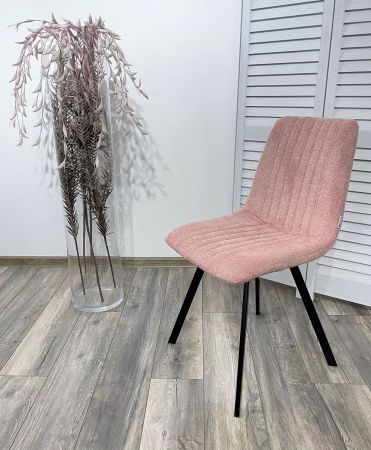 Стул ELVIS WZ2042-10 пепел розы, черный каркас