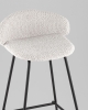 Стул барный Nita букле светло-серый