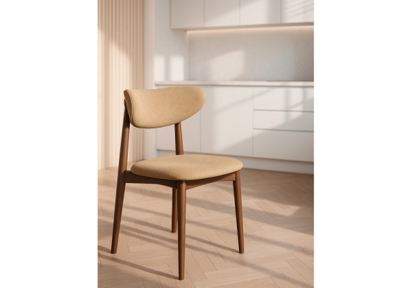 Стул деревянный Фарго бежевый, миланский орех