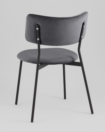 Стул Амелия велюр темно-серый