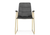 Стул Lana темно-серый, золотой