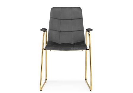 Стул Lana темно-серый, золотой