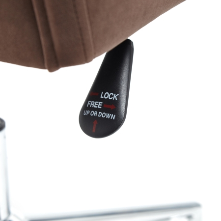 Кресло MILAN хромфлок, коричневый