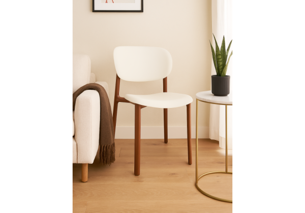 Пластиковый стул Mokka brown, milky