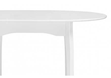 Стол деревянный Распи круглый 90(120)х90х76 белый