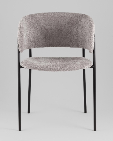 Кресло Нэлли New букле светло-серый