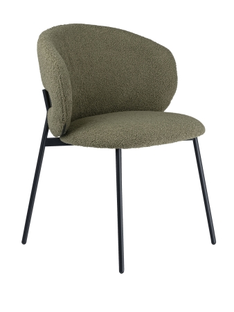 Стул для кухни SOLIS зеленый экомех HUSH 617