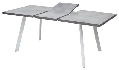 Стол BRICK M 140 бетон Портленд, белый