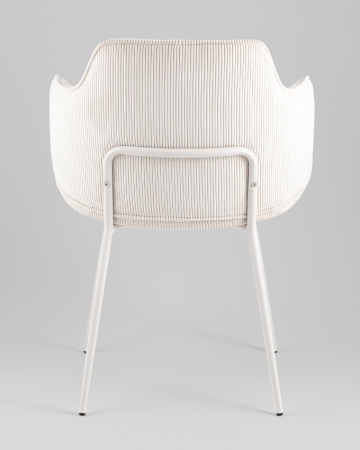 Стул обеденный Eira вельвет белый