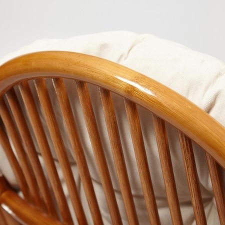 Кресло-качалка VIENNA (разборная) без подушки, ротанг top quality, 58x133x102 см, коньяк