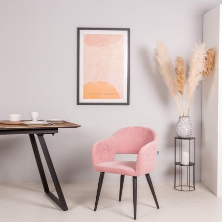 Кресло Oscar розовый, черный