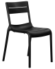Стул TIM черный, пластик, твердое сиденье, без подлокотников