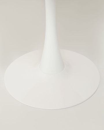 Стол Tulip style 90 белый, орех