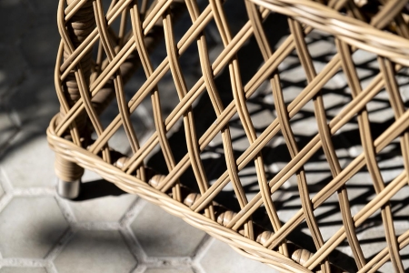 "Латте" плетеное кресло из искусственного ротанга, соломенный