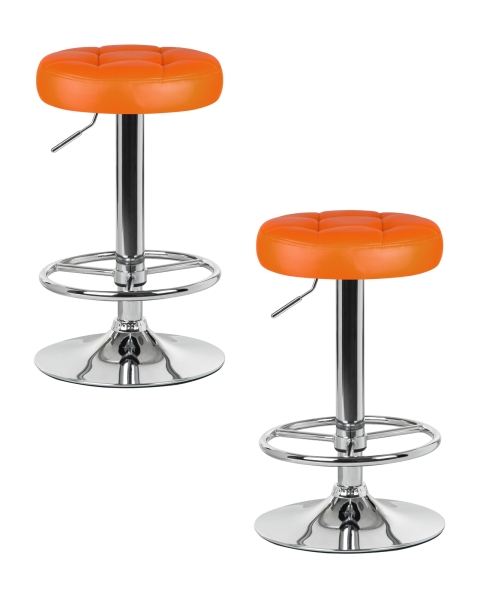 Набор 2 шт Табурет барный BRUNO, оранжевый