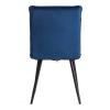 Стул обеденный Sweet синий, велюр и металл, мягкое сиденье, без подлокотников