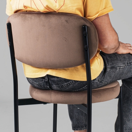 Стул Maso велюр коричневый