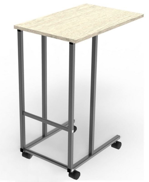 Подкатной стол СЛКС-3 каркас черный, ясень шимо светлый