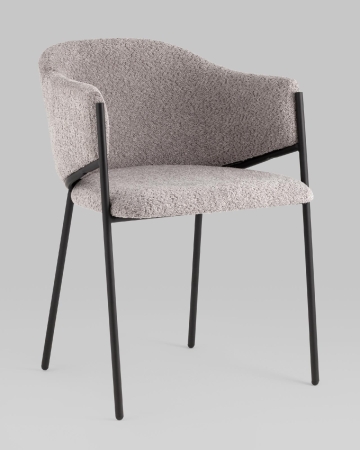 Стул Brace букле серый