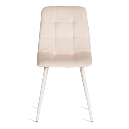 Стул CHILLY (mod. 7094-1) ткань и металл, бежевый и белый