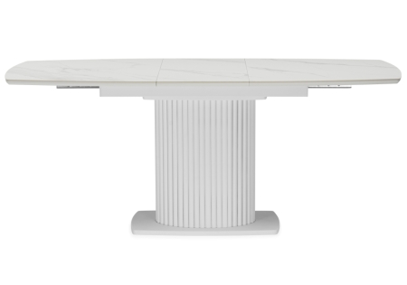 Керамический стол Фестер 160(200)х90 snow white, белый