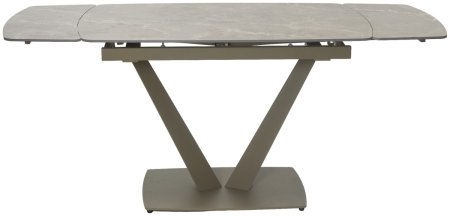 Стол ALATRI 120 MATT LATTE STONE SOLID CERAMIC, TAUPE