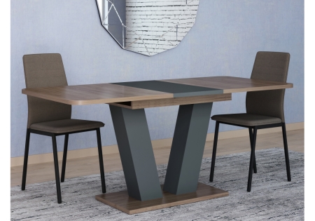 Стол Сиатан дуб табачный, графит