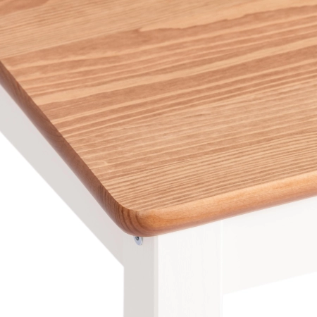 Стул Соната белый, дерево, твердое сиденье, без подлокотников