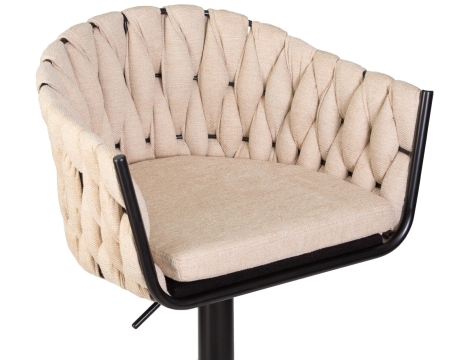 Набор 2 шт Стул барный LEON, бежевая ткань (LAR 275-1)