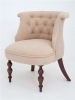 Кресло Бархат темный тон, RS3 - бежевый
